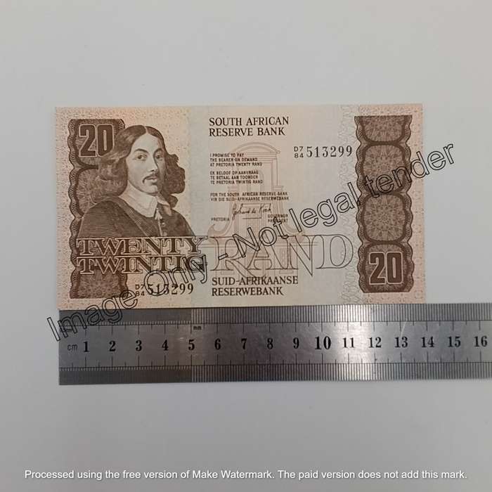 Lot of 3 GPC de Kock R20 banknotes - unused - some creases