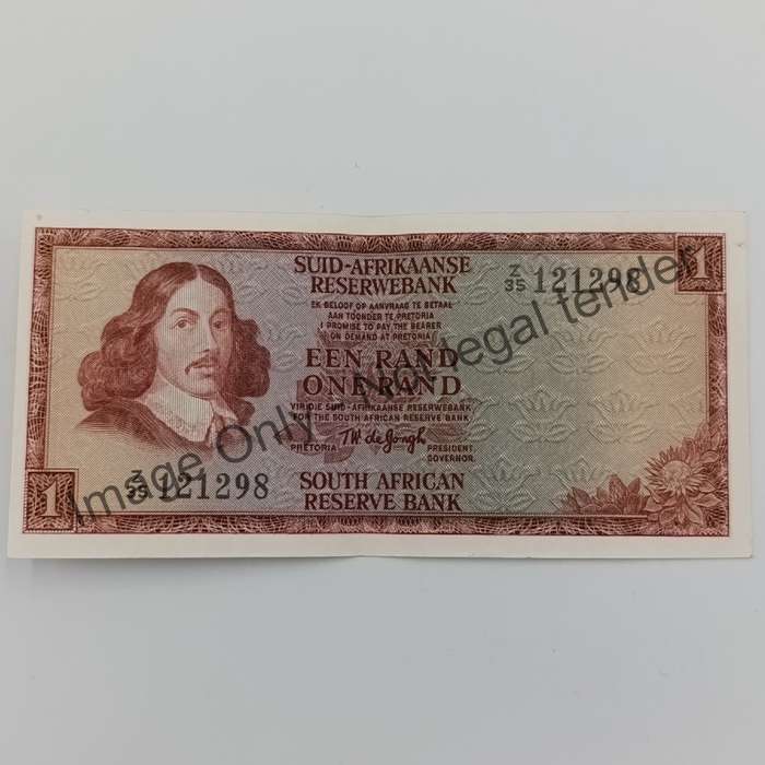 TW de Jongh 3rd Issue 1975 Replacement R1 note Z35
