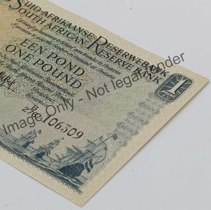 MH de Kock one pound 18-1-57 B276 A/E uncirculated