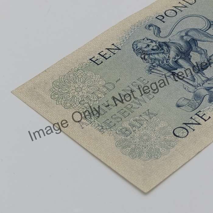 MH de Kock one pound 23-3-54 - E/A - B177 - AU some creases