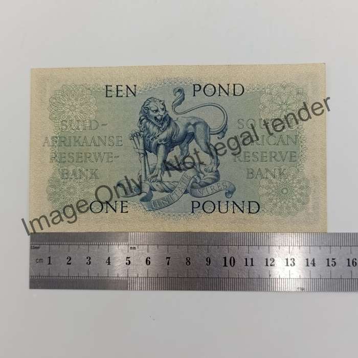 MH de Kock one pound 23-3-54 - E/A - B177 - AU some creases