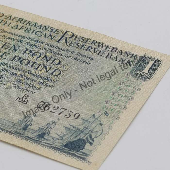 MH de Kock one pound 21-1-55 - A/E - B198 - AU dents & creases