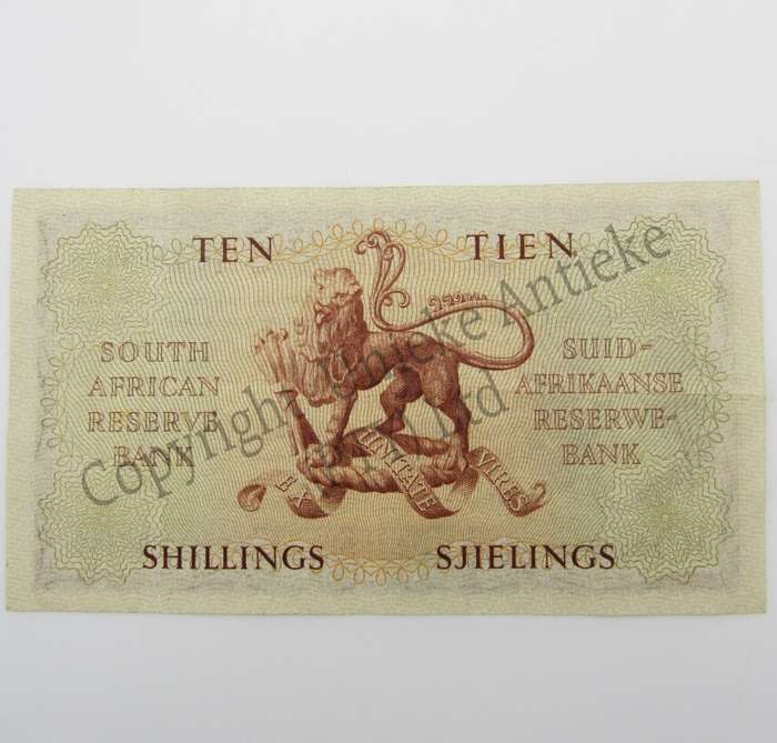 MH de Kock Ten Shilling 1950 - E/A - A32 - EF+