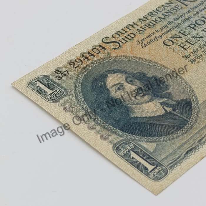 MH de Kock one pound 4-11-58 - E/A - B347 - UNC with slight dents
