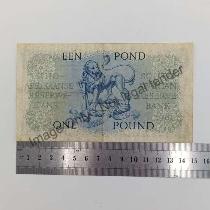 MH de Kock one pound 13-11-53 - E/A - B159 - EF+ - creases & folds