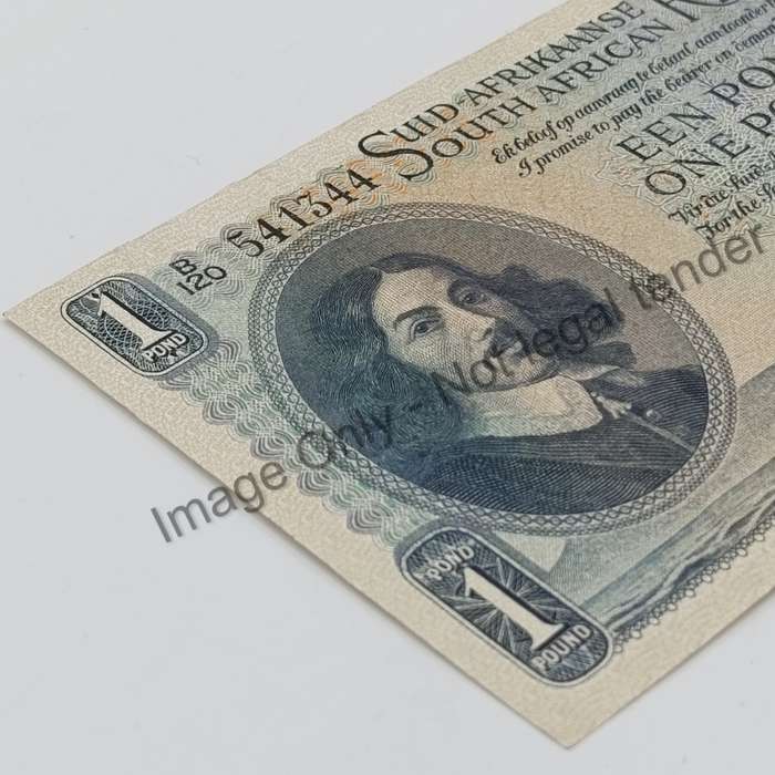 MH de Kock one pound 12-12-51 - B120 - AU with creases