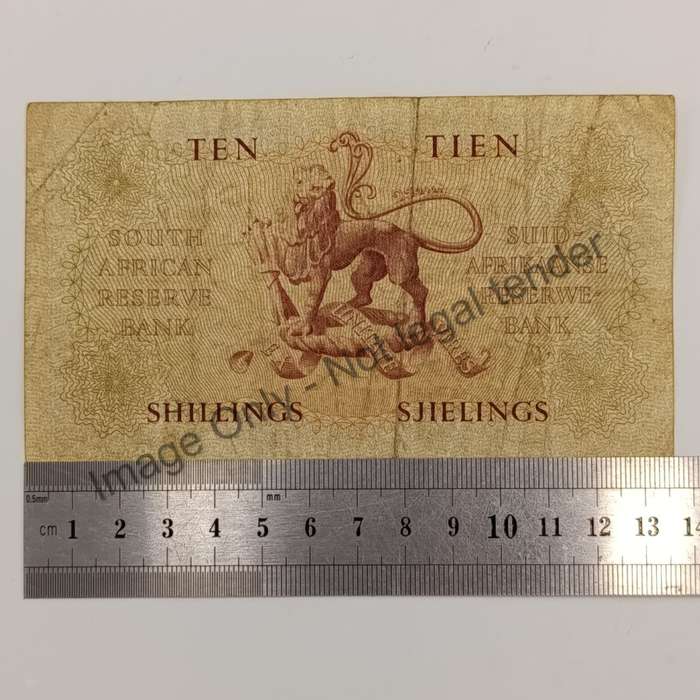 MH de Kock Ten Shillings 1956 - E/A - A130 - VF
