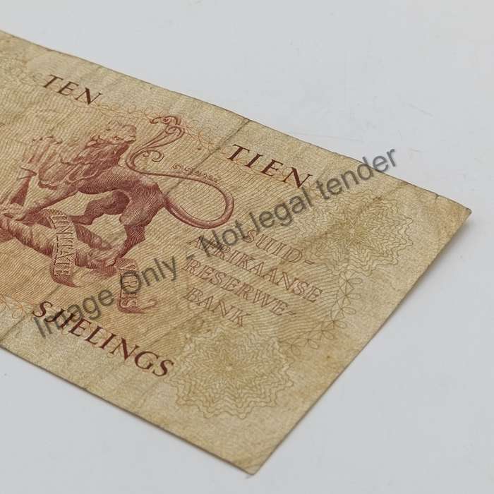 MH de Kock Ten Shillings 1956 - E/A - A130 - VF