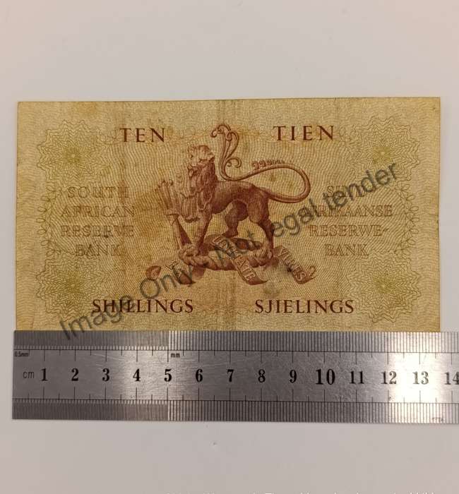 MH de Kock Ten Shillings 1958 - A/E - A166 - good VF