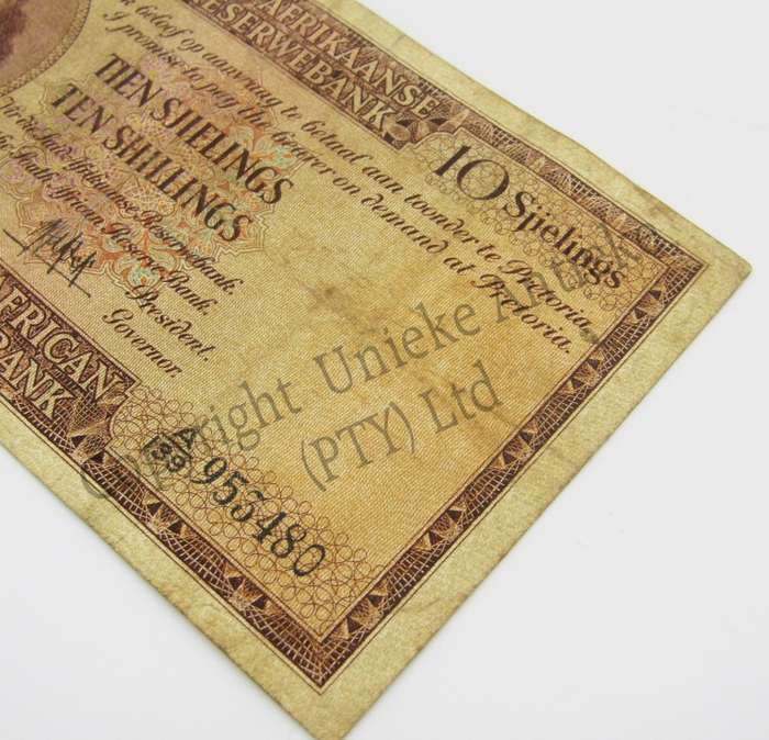 MH de Kock Ten Shillings 1957 - A/E - A139 - aVF