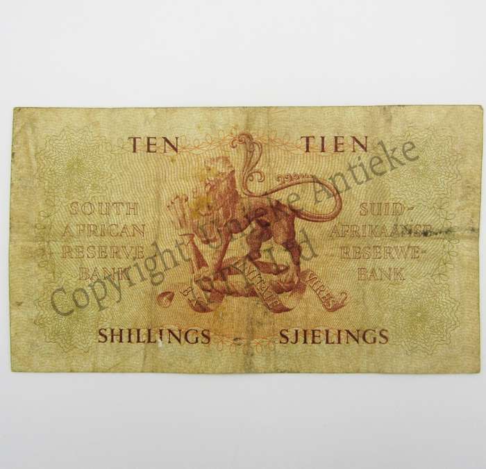 MH de Kock Ten Shillings 1959 - E/A - A176 - aVF
