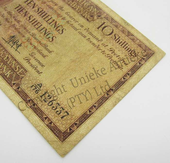 MH de Kock Ten Shillings 1959 - E/A - A176 - aVF