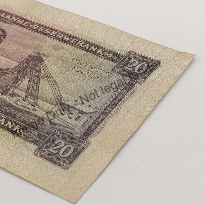 Rissik 1962 Twenty rand banknote D2 VF+