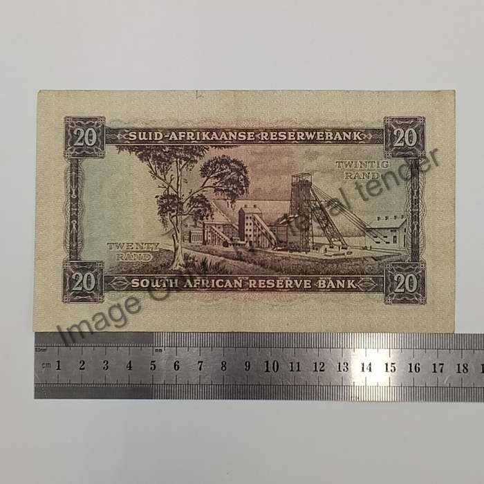 Rissik 1962 Twenty rand banknote D2 VF+