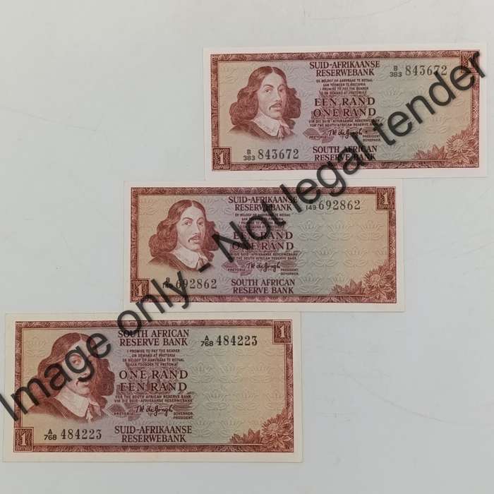 TW de Jongh 1st, 2nd & 3rd Issue banknotes - R1