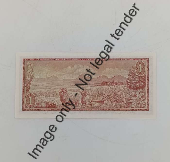 TW de Jongh 3rd Issue pair of R1 banknotes with consecutive numbers