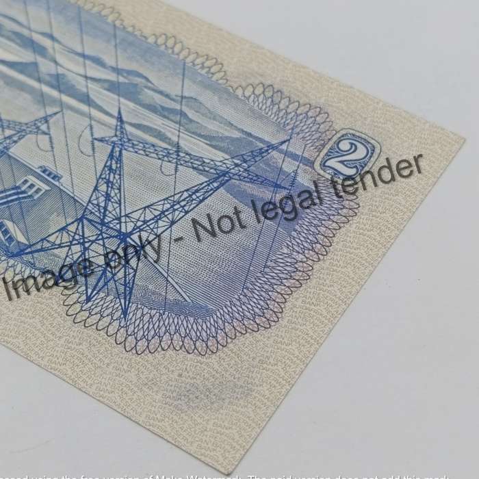 TW de Jongh 3rd issue D135 R2 banknote uncirculated - Van Riebeeck Watermark