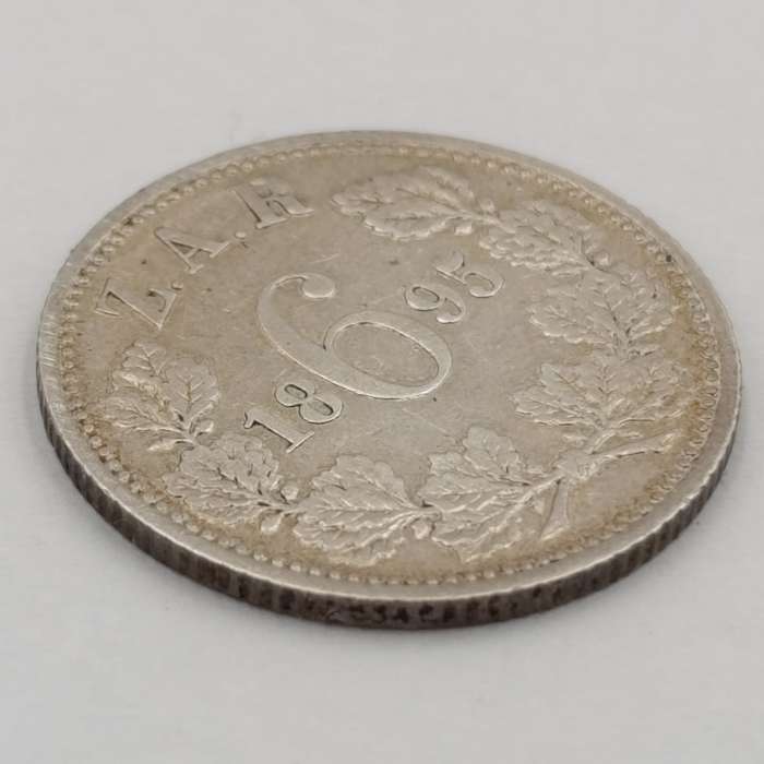 ZAR Paul Kruger 6d 1895 VF+