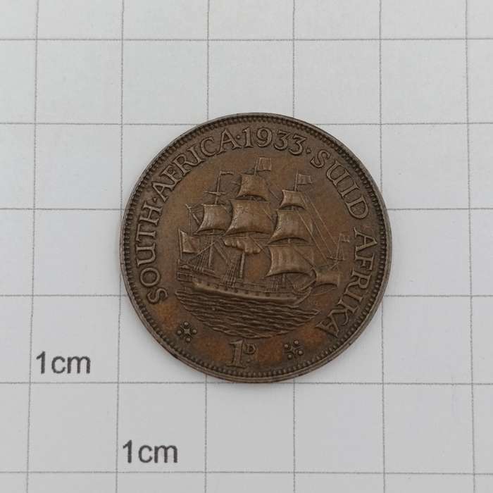 South Africa 1933 penny EF