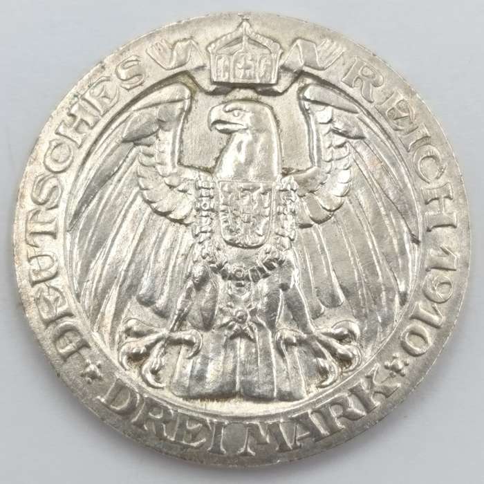 German Prussia 1910 A Berlin University Drei mark