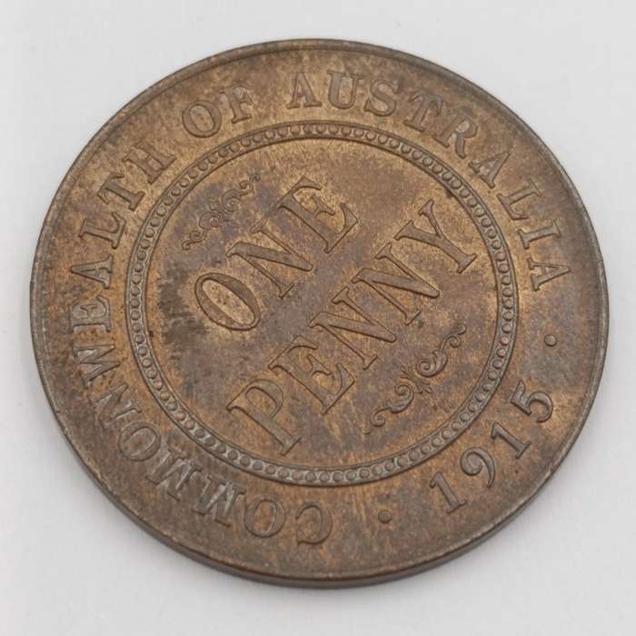1915 H Australia One Penny AU+