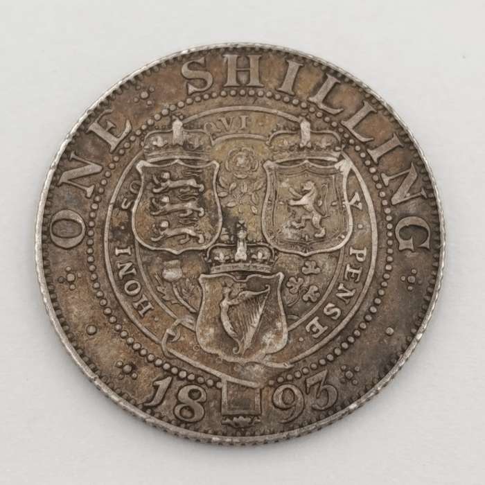 1893 Great Britain Shilling - XF