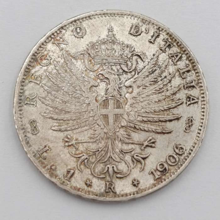 1906 Italy Lira - AU+
