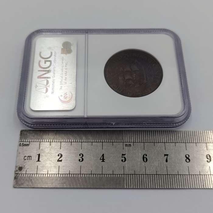 1923 SA Union Penny graded MS63 BN by NGC