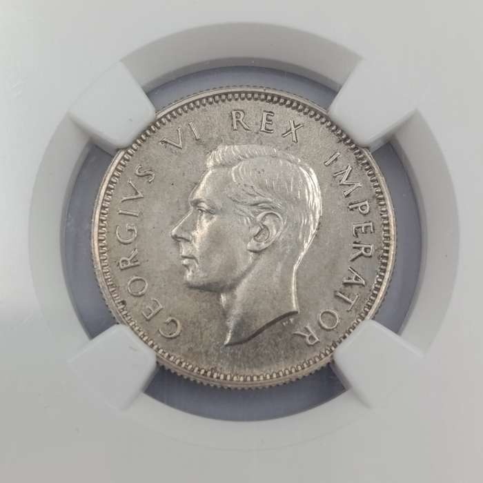 1947 SA Union Proof 1 Shilling graded PF63 by NGC