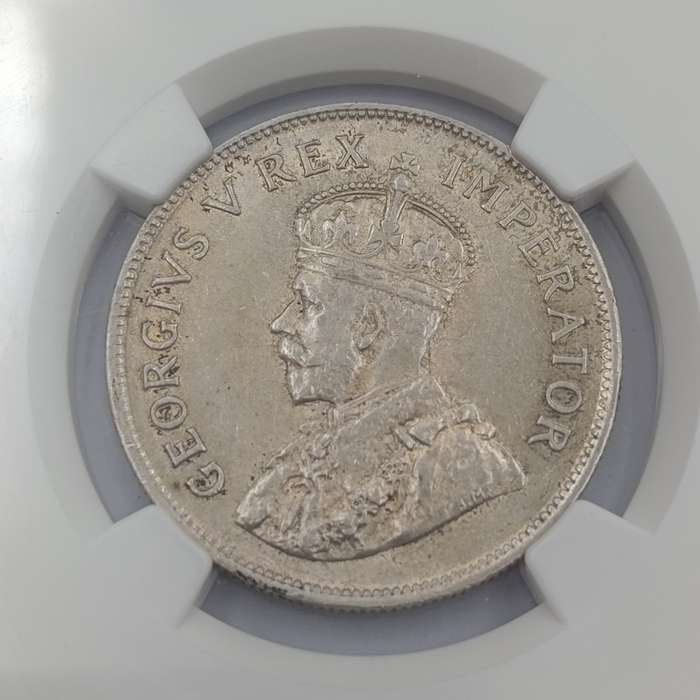 1925 SA Union 2 1/2 Shilling half crown graded AU 55 by NGC