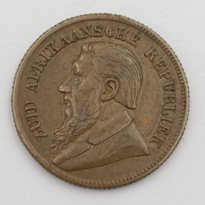 1896 Paul Kruger imitation brass sovereign token