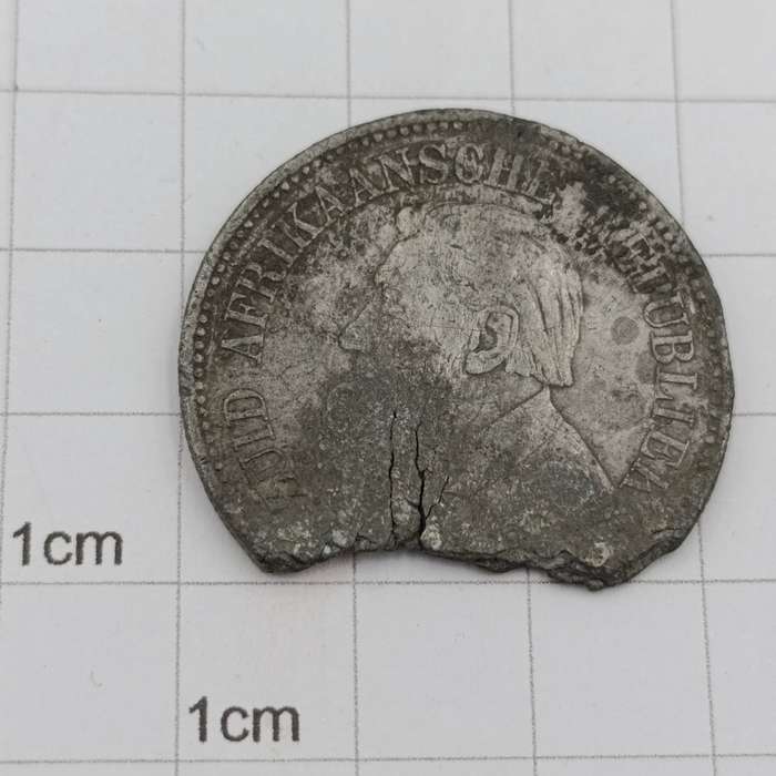 1896 ZAR Kruger half crown lead prison copy
