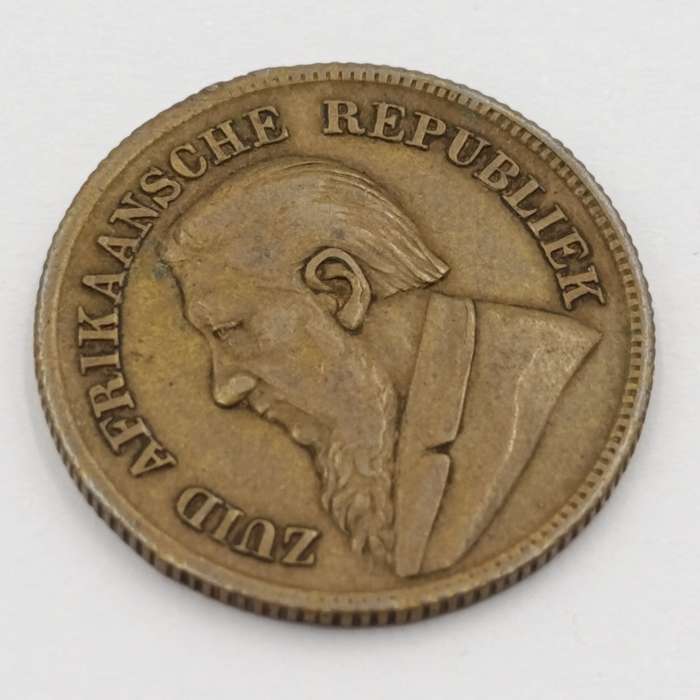 1896 Paul Kruger imitation brass sovereign token