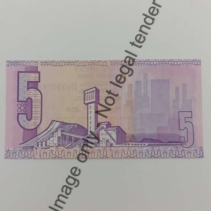 Banknotes SA GPC de Kock 2nd Issue Lot of 9 banknotes R5 with consecutive numbers - uncirculated