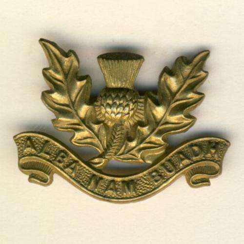 SA Transvaal Scottish collar badge