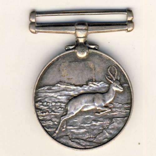 Africa service medal issued to a Black man - silver N17337 T.Madodi