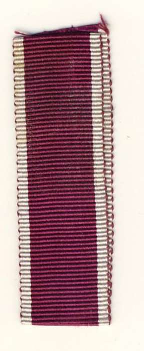 British & Indian Army long Service & Good Conduct Medal ribbon - 10cm - 2nd Type - miniature