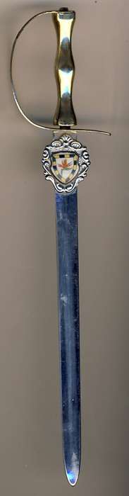 Letter opener with 6 SAI emblem - 18cm - as per scan