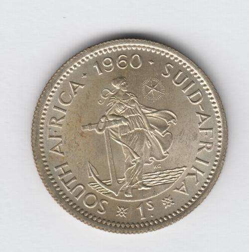1960 SA Union shilling - uncirculated - as per photo