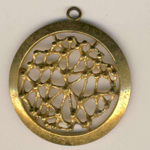 Gold colour pendant - as per scan