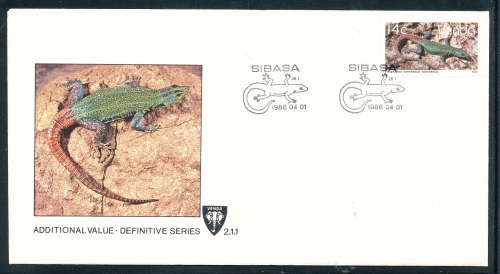 Venda Official F.D.C.`s - 1986 - Additional Value - cover no 2.11 unaddressed .