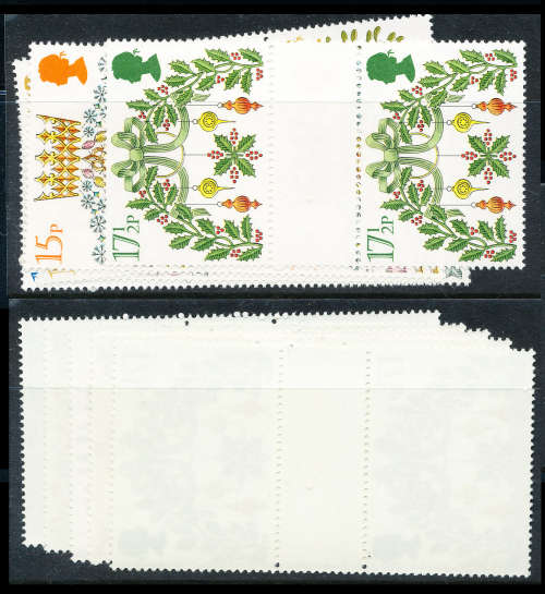 Great Britain - 1980 - Christmas - set of 5 gutter pairs . Mint unhinged . SG 1138-1142 .