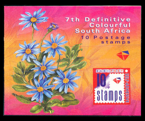 South Africa Stamp Booklets - 2001 - 7th Defins (R14) Booklet 10 self adhesive stamps SACC 1385a .