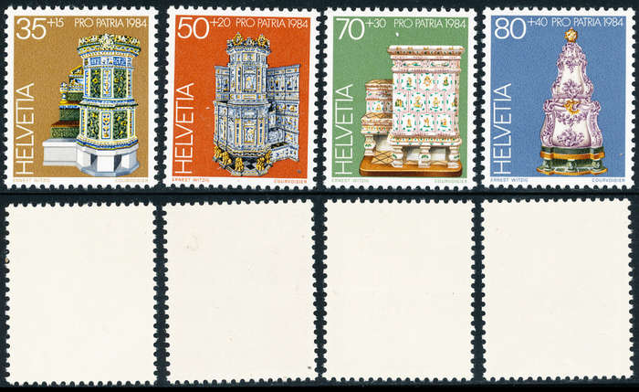Switzerland - 1984 - Pro Patria - set of 4 mint unhinged . SG 1070-1073 .