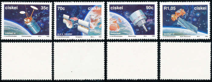 Ciskei - 1992 - Space Year - set of 4 mint unhinged . SACC 216-219 .