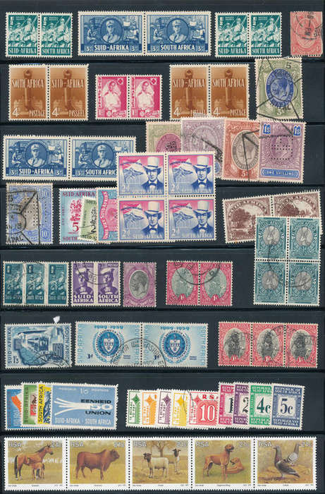 South Africa Collection - 1913-70's - Selection of mint & used stamps on stockcards as in scans.