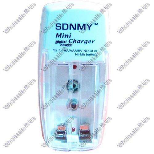 Digital Power Mini Express Battery Charger for AA  AAA And 9V Rechargeable Batteries
