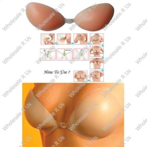 UnBra Silicon Bra Cups Soft & Invisible Breast Enhancers Size Medium / B Cup