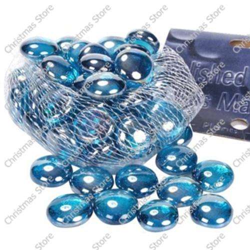 Glass Pebbles Bag of 250g Sky Blue