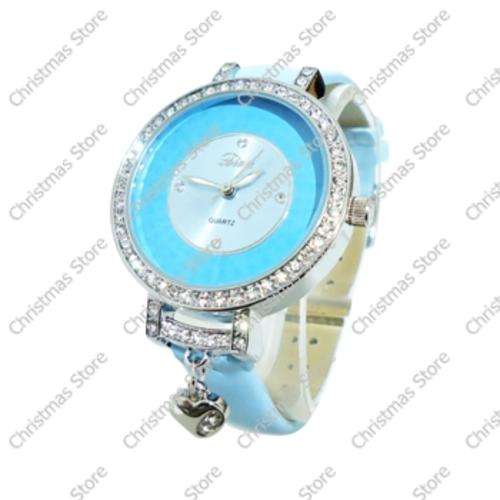 Ladies Wrist Watch - Blue Strap Blue Face
